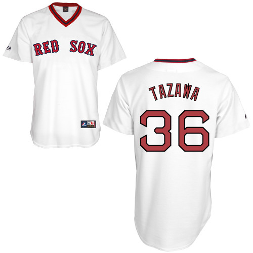 Junichi Tazawa #36 Youth Baseball Jersey-Boston Red Sox Authentic Home Alumni Association MLB Jersey